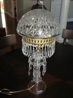 Vintage Collectable Moser Karlsbad Crystal Lamp