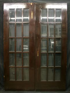 hardware below is a pair of swinging french doors that we converted 