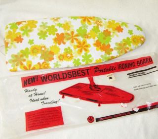 this is a vintage worldsbest brand portable ironing board this