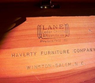 Vintage Small Lane Cedar Chest Haverty Furniture Company Winston Salem 
