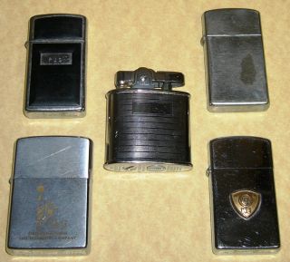 Vintage Zippo Ronson Lighter Lot Advertising Western Electric More 