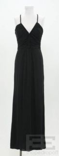 Armani COLLEZIONI Black Braided Trim Long Dress Size 8