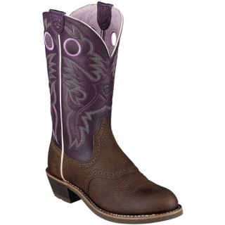 Ariat Brown Rowdy Heritage Roughstock U Toe 10001596 Cowboy Boots 