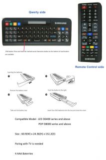 Samsung 3D Smart TV QWERTY Remote Control RMC TV Blu Ray