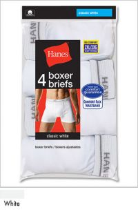 Hanes Mens Big Boxer Briefs Value Pack Package of 4