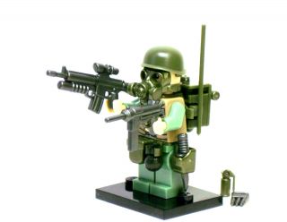 Lego Custom Minifigure ARMY SOLDIER Brickarms Weapons Military Combat 