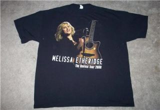 Melissa Etheridge The Revival Tour 2008 T Shirt 2XL
