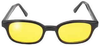 KDs KDS Original Sunglasses Yellow Lens Biker Shades