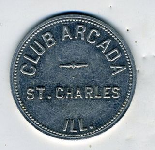   Dollar in Trade Token Club Arcadia St Charles Illinois