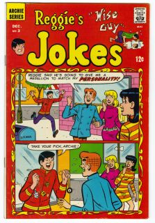 Archie Comics Reggies Wise Guy Jokes 3 VF