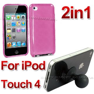  apple ipod touch 4th gen 4g 4 g pink tpu gel back case cover skin 8 