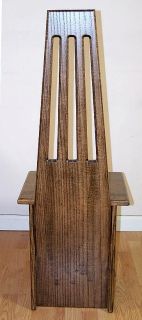 Limbert Style Hall Chair Arts Crafts Mission Quarter Sawn Oak Made USA 