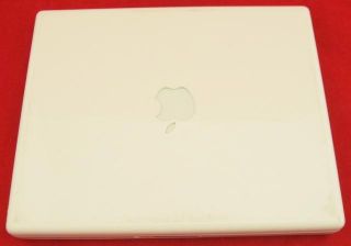 White Apple iBook G4 A1133 1 3GHz 512MB RAM 40GB HDD Laptop Leopard OS 