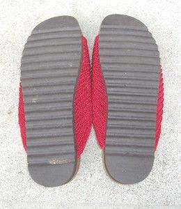 Womens Arcopedico Elio Parodi Cheri Red Hand Knit Sandals Slides Size 