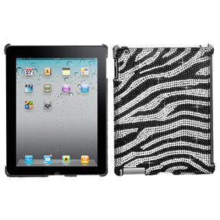 Apple The New iPad 2 3 Crystal Case Cover Black White Zebra Skin Smart 