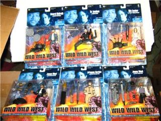 1999 wild wild west lot of 6 figures will smith moc