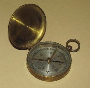   WWI Pocket Marching Compass Argonne Forest Army 2nd Division
