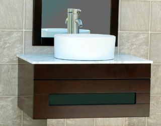 30 Bathroom Wall Mounted Vanity Cabinet Vessel Sink 33