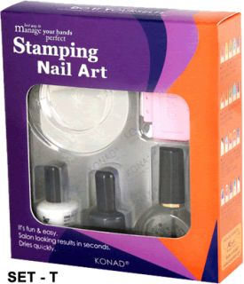 Konad Stamping Nail Design Art Kit Set T USA Seller