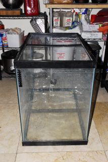 Fish Tank 55 Gallons 30 25 18 Litgh Glass Cover Air Pump Heater