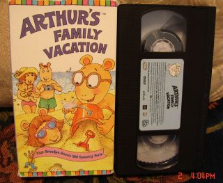 Arthurs Family Vacation Actimates Comp VHS Video RARE Free USA 1st 