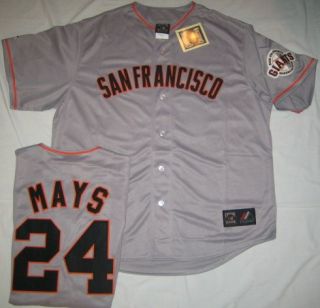 San Francisco Giants Baseball Jersey Mays Mens Gray