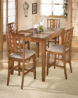 Ashley Furniture Tucker Counter Height Dining Room Set 4 Chairs D458 