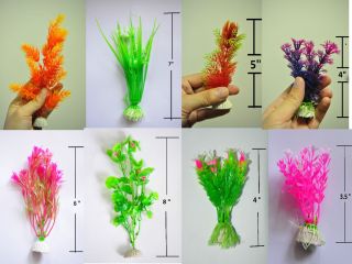 Fish Tank Aquarium Artificial Plants Plastic Grass Plants