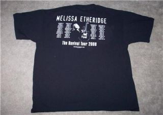 Melissa Etheridge The Revival Tour 2008 T Shirt 2XL