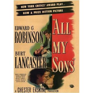All My Sons 1948 DVD Edward G Robinson Burt Lancaster 644827454020 