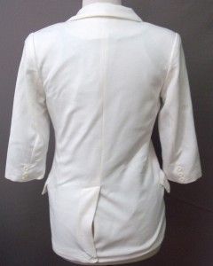 aryn k ladies white coat size medium