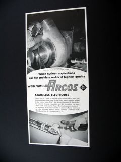 Arcos Electrodes Pump Volute Casting Welding Print Ad