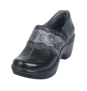 New Ariat Womens Ashland Black Leather Clog Style 10006777