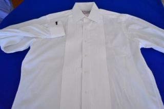 525 Turnbull ASSER Sea Island Cotton Tuxedo Shirt 16 x 36