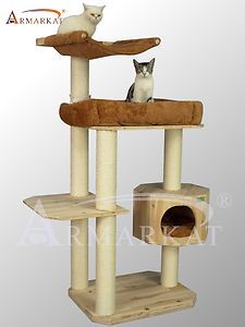61 Armarkat Premium Solid Wood Cat Tree Furniture