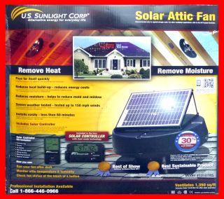 solar powered attic fan controller included 1010trs us sunlight corp 
