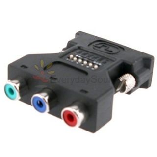 DVI I M to RCA Video Component Adapter for HDTV ATI New