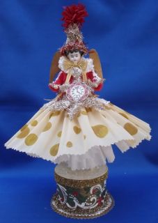 Susan Arnot Christmas Vintage German Doll Head Elegant Angel