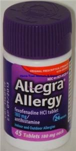 Allegra Allergy 24 HR Hour 45 Tablets Antihistamine New