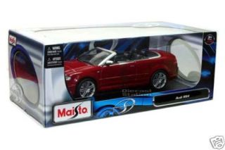 2007 Audi RS4 Coupe Convertible 1 18 Diecast Red New