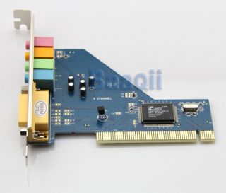   3D PCI Surround Sound Card MIDI Audio Stereo Game Port 64 Bit