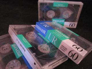MAXELL UR 60 MIN AUDIO CASSETTE TAPES 4 CT NEW SEALED GREAT DEAL