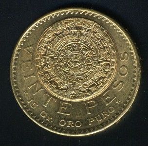 Mexico 20 Pesos 1918 not Restrike Gold Coin as Shown