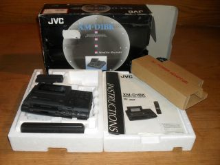 JVC LCD Portable Mini Disc MD Player Recorder XM D1BK w Batteries 