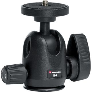 the manfrotto 494 mini ball head features a precision machined 