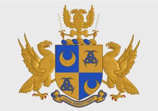 Family Crest Coat of Arms A Celebration of Marriage Print