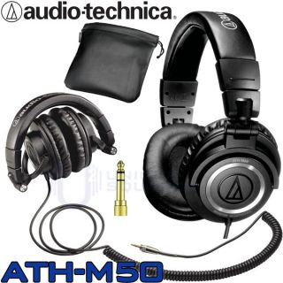 Audio Technica ATH M50 ATHM50 Headphones Coiled Wire
