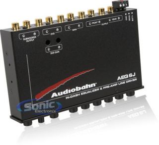Audiobahn AEQ6J in Dash Equalizer Pre Amp 4 Band New
