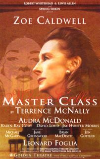   Poster Terrence McNallys ~Master Class~ Audra McDonald & Zoe Caldwell