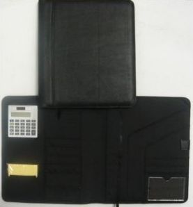 At A Glance Genuine Leather Executive Planner Cover Color Black Size 